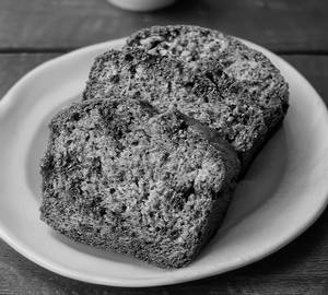 Banana Chocolate Chunks Cake, Slice Of Two