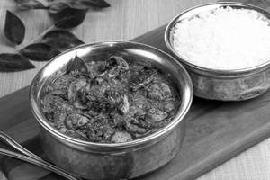 Mushroom Masala + Rice