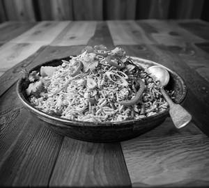 Chilly Garlic Fried Rice [Chicken]