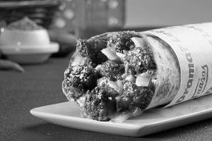 Crispy Baked Chilly Cheese Manchurian Wrap
