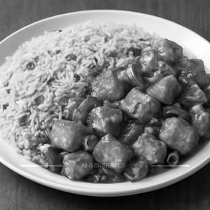 Chilli Paneer with Rice