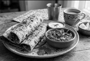 5 methi thepla with spicy lasaniya chutney