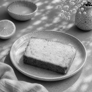 Lemon Drizzle Cake Slice