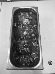 Dark chocolate with walnut                         