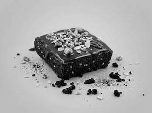 Warm Browine Choco Sauce & Nuts