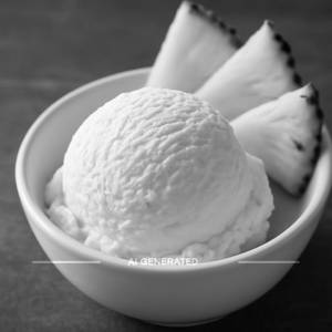 Pineapple Jelly Topping Ice-Cream