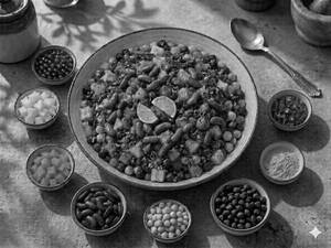 Healthy Morning Salad : Three Bean  Fruit
