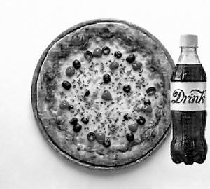 Olive Red Peprica Cheese Pizza With 200ml Drink