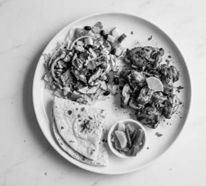 Mexican shawarma plate