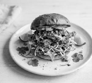 Mexican shawarma burger