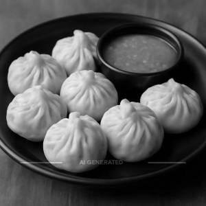 Chicken Steamed Momos (8 Pcs)