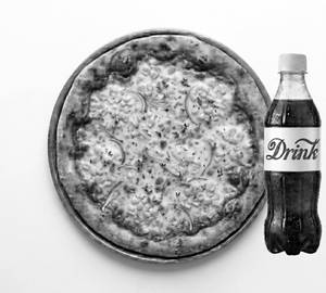 Cheese Onion Corn Pizza With 200ml Drink [7 inch]