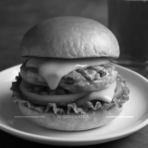 Grilled Chicken Cheese Burger