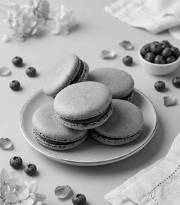 Blueberry Macaroon