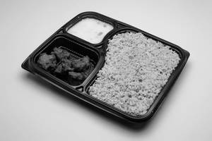 Biryani Rice + Popcorn Kebab + Raita