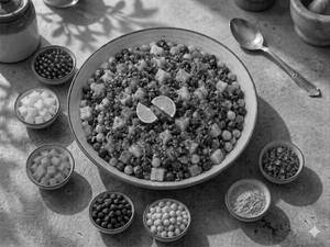Healthy Morning Salad : Mix Chana Fruit