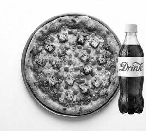 Masala Paneer Veg Cheese Pizza With 200Ml  Drink [7 Inch]