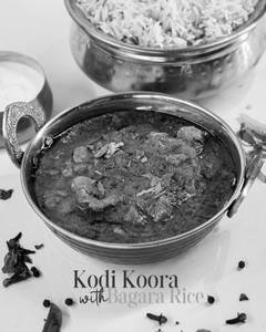 Kodi Koora With Bagara Rice