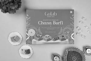Assorted Chana Burfi Box ( 24pcs)