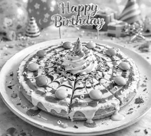 Unicorn Birthday Waffle Cake