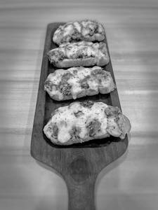 Creamy Spinach Corn and Mushroom Garlic Bread