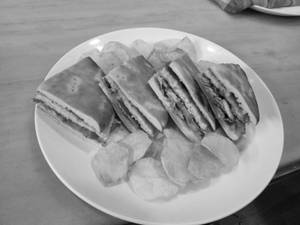Panini Chicken, Tomato And Lettuce