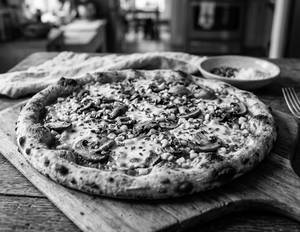 Mushroom Corn Pizza