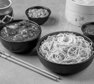 Veg Manchurian Noodles