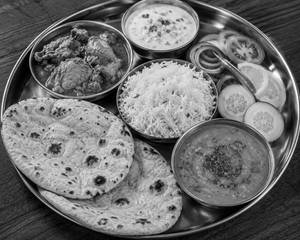 Punjabi Chicken Thali