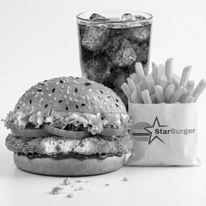 Star Paneer Spicy Burger meal