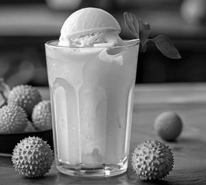 Litchi Ice Cream Soda