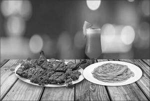 Full Alfaham And 8porotta With WATER MELON JUICE
