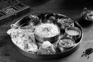 North Indian Chicken Thali