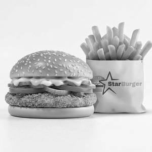 Star Aloo Tikki Burger & Fries