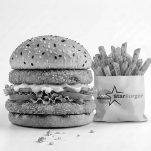 Veg Twin Burger + Regular Peri Peri Fries