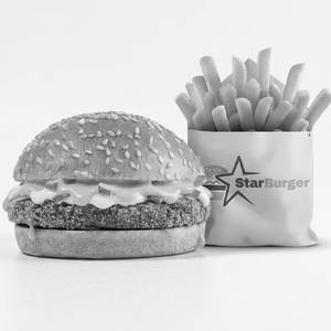 Crunchy Masala Burger  & Fries