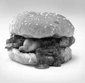 Chicken momos burger