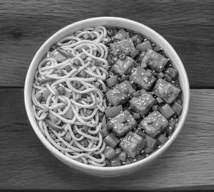 Hakka Noodles + Chilli Paneer