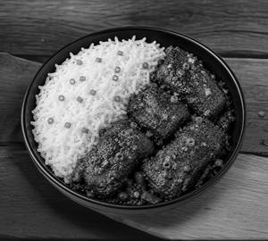 Basmati Rice With Pork Schezwan Dry