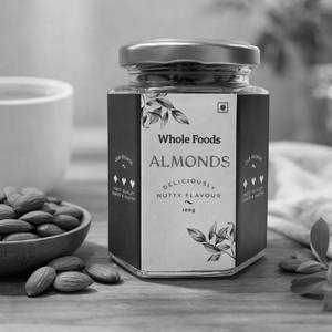 Almonds Glass Jar - 100g