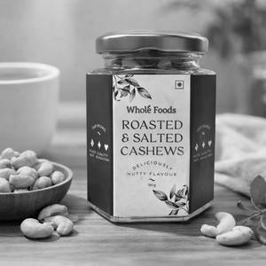 Roasted & Salted Cashews Glass Jar - 90g