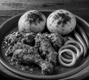 Meat(Chicken) 2pic and Litti 2pic