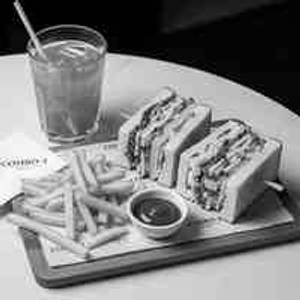 Combo-1 - Veg Sandwich + Fries + Any Juice or Tea