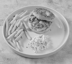 Cheesy Mushroom Bagel