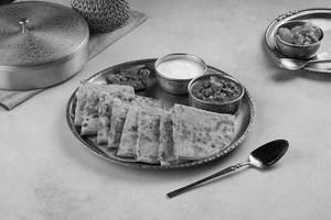 Aloo Paratha With Chana Masala
