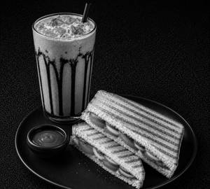 Sandwich + Cold Coffee