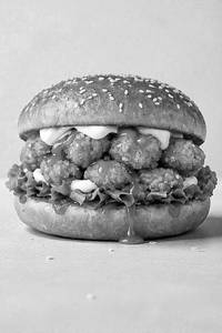 Chicken Rocky Road Burger