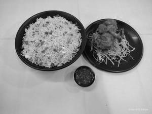 Chicken Burnt Garlic Rice with Lollipop