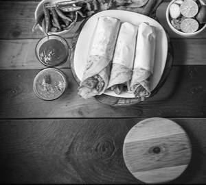 Chicken roll+chicken cheese balls+french fries