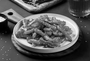 Honey chilli potato